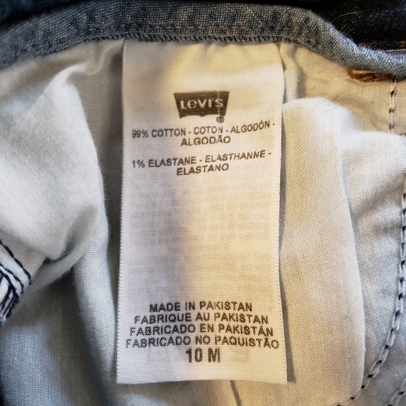 Levi's The Original Jean Mid Rise Dark Wash Blue Jeans Women’s Size 10 - Picture 6 of 12